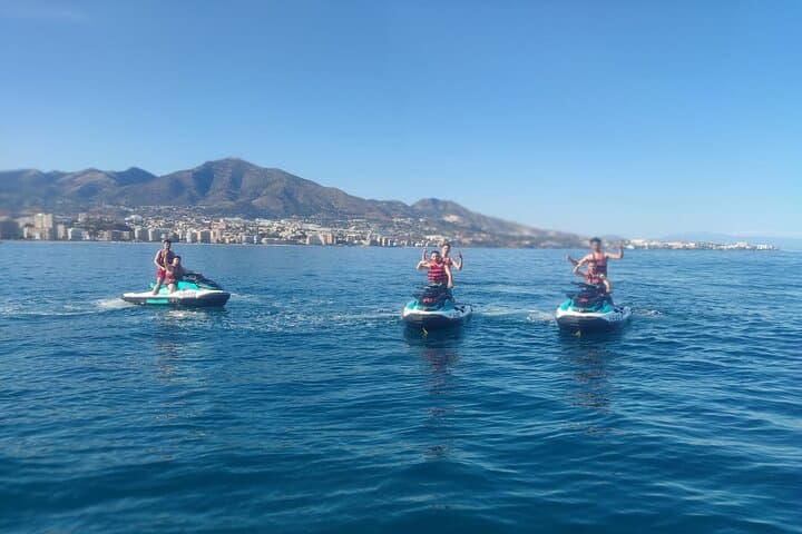 Group on jet ski