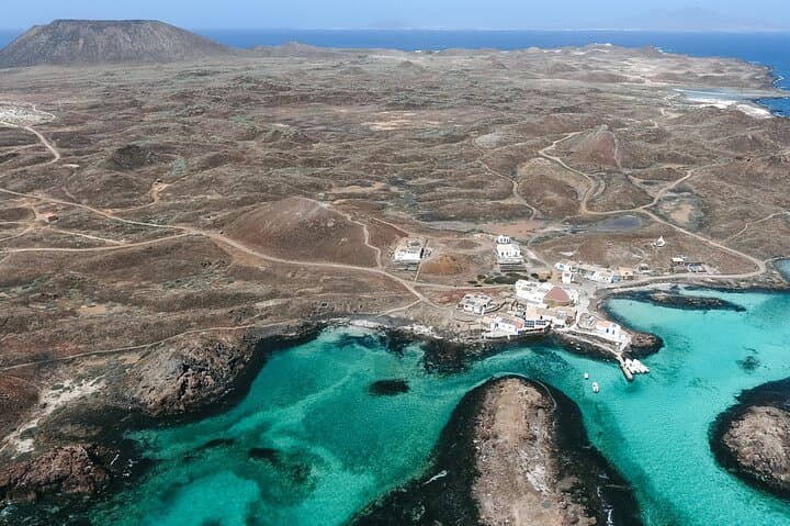 vista aérea islote de lobos