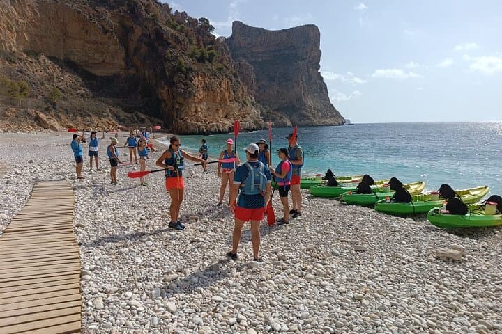 Kayak excursion to Cala de Moraig, Fish Cave and Testos