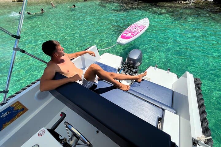 Boat Adventure without a License in San Antonio Ibiza
