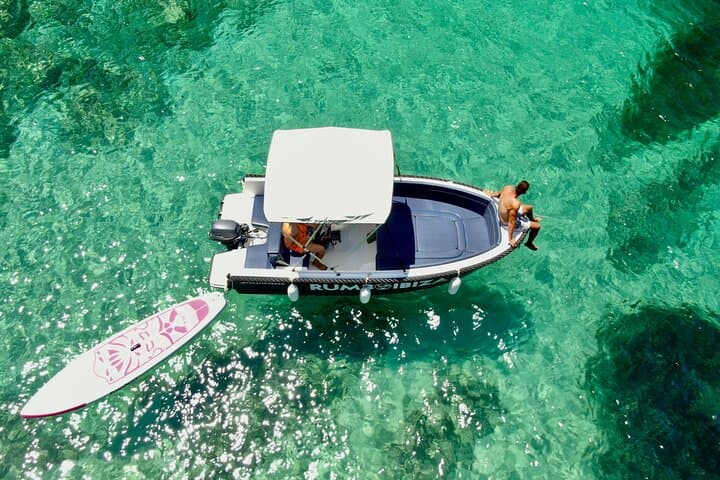 Boat Adventure without a License in San Antonio Ibiza