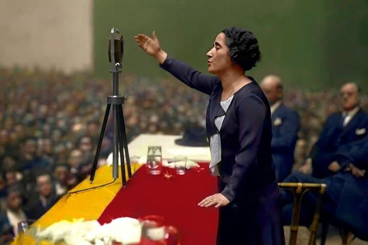 Clara Campoamor defending the female vote