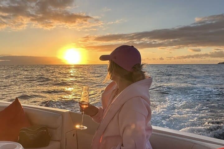 2 Hour VIP Private Luxury Sunset Boat Charter in Tenerife