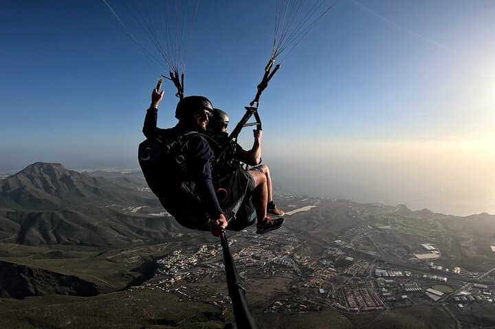 Tenerife Tandem Paragliding - free pickup service in Costa Adeje