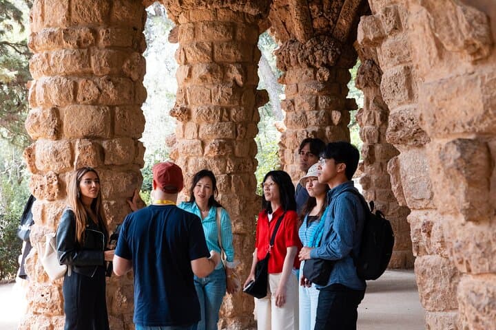 The group standing in one of the viaducts