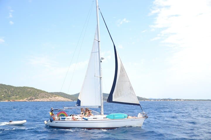 Sailing in Formentera, virgin and natural beaches