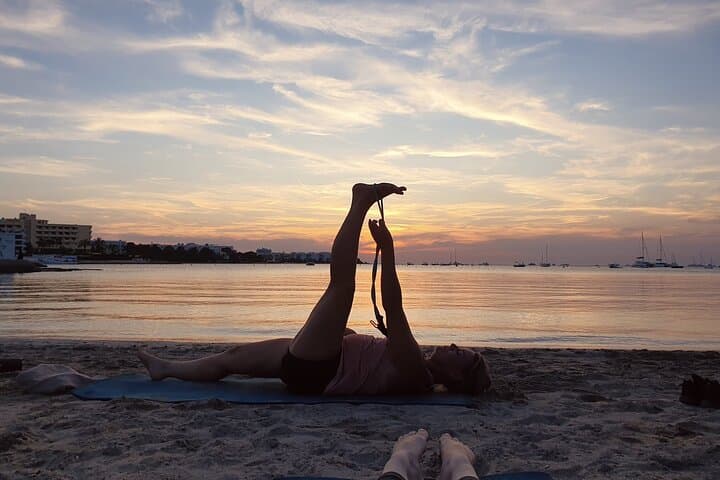 Beach Yoga in San Antonio Bay – Morning & Sunset Classes