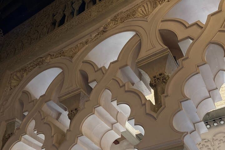 Arches of the throne room in the Muslim palace.