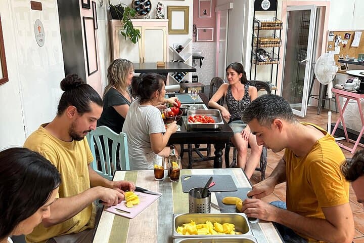 Evening Spanish Tapas Cooking Class with Live Guitar Music