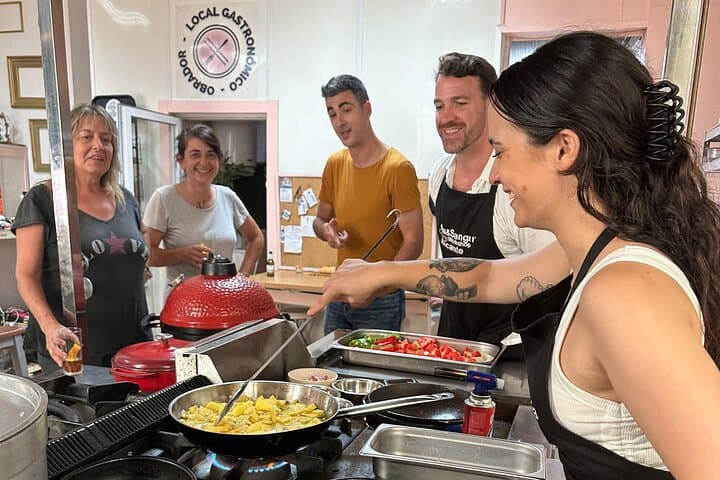 Evening Spanish Tapas Cooking Class with Live Guitar Music