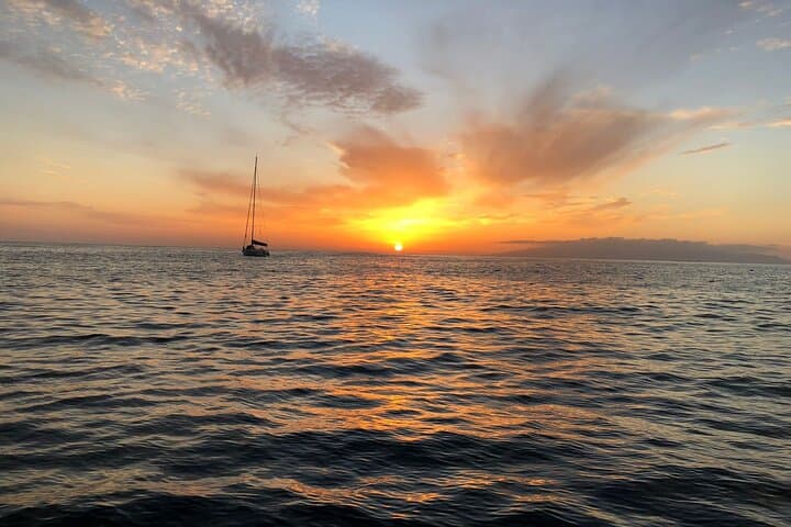 Puesta de sol sobre La Gomera