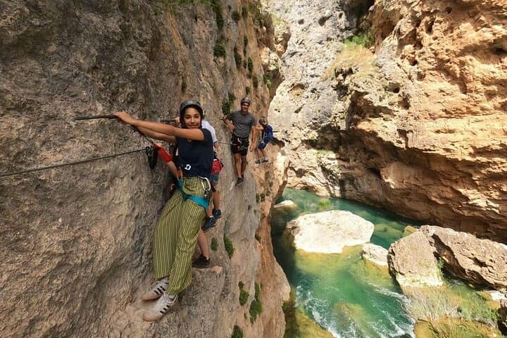 Via Ferrata Adventure in Madrid with Transport