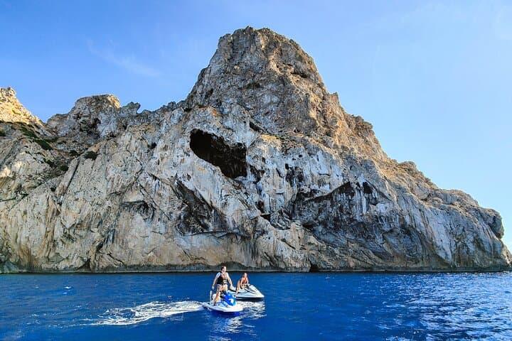 A different view of Es Vedra from the sea
