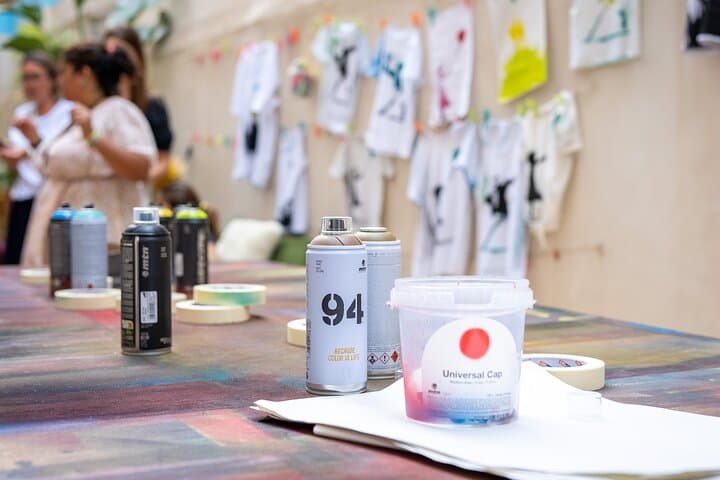 Museum Entrance with Stencil Art Workshop and Spray