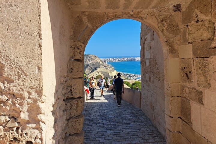 Alicante castle. Entrance to medieval area