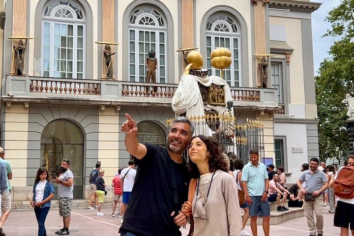 Visitors arrive at the Dalí Museum in Figueres