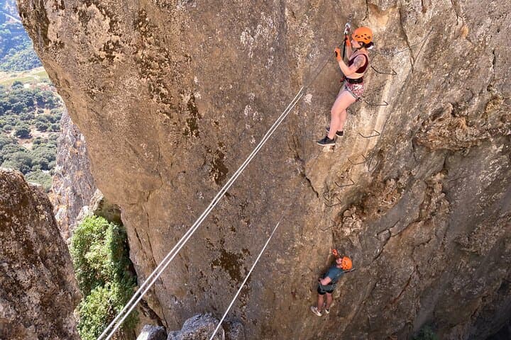 From Estepona: Guided Via Ferrata Adventure in Benalauría