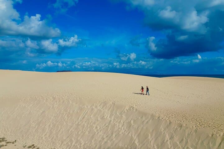 Climbing the dunes