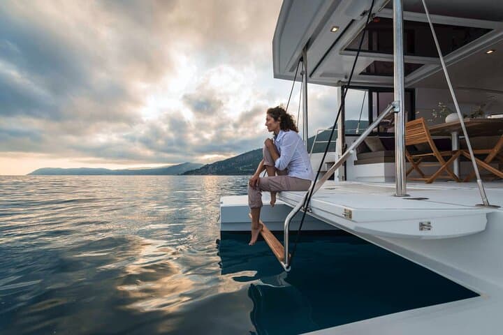 Barcelona Sunset Private Luxury Catamaran Sailing