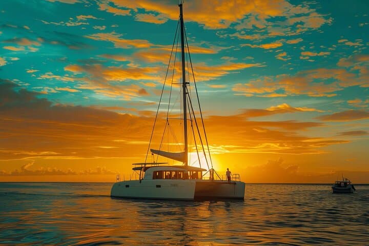 Barcelona Sunset Private Luxury Catamaran Sailing