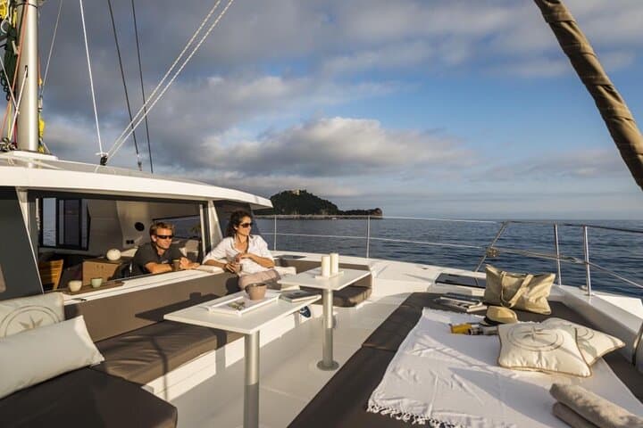 Barcelona Sunset Private Luxury Catamaran Sailing