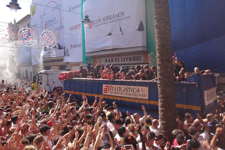 La Tomatina Day Trip from Barcelona with Ticket & Party Access