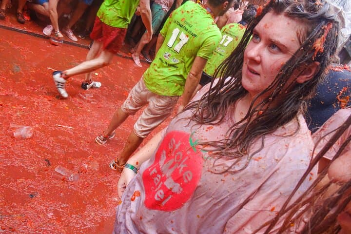 La Tomatina Day Trip from Barcelona with Ticket & Party Access