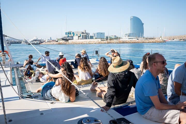 Afterwork on Catamaran with Live Music from Port Olimpic