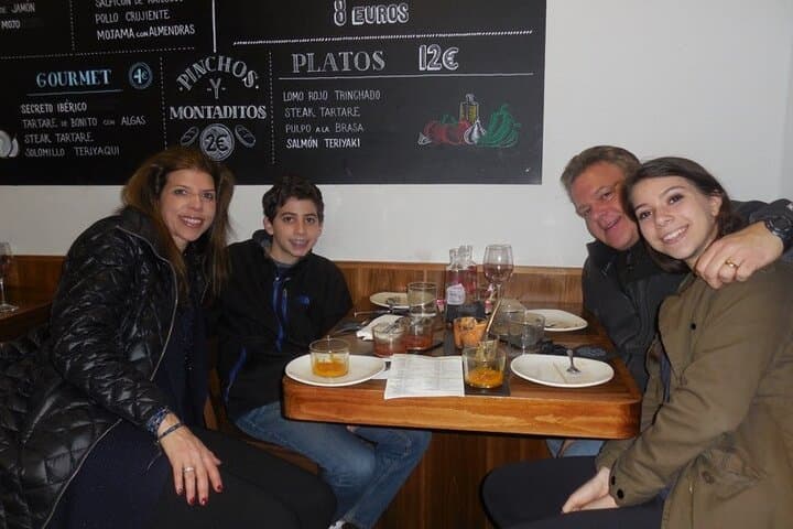 Customers having tapas in Madrid