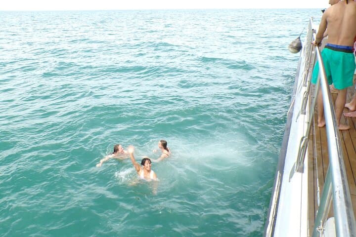 Catamaran Tour with Food at Sea and Bath from Valencia