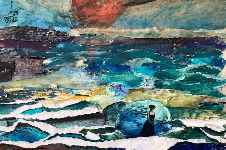 Painting Sea Glue Art Workshop in Tazacorte La Palma