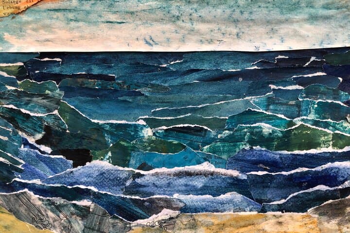 Painting Sea Glue Art Workshop in Tazacorte La Palma
