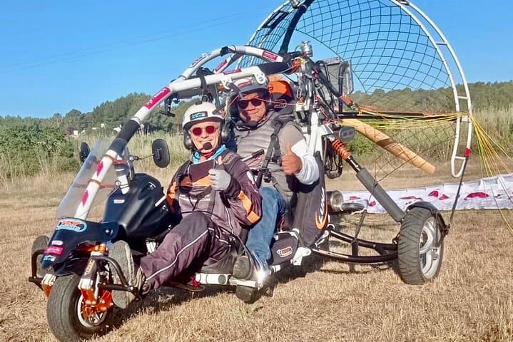 Flights by motor paragliding around Ibiza Island