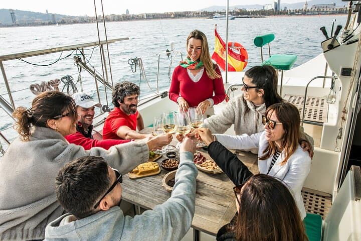Barcelona Small Group Trip by Catamaran w Tapas, Cava and Sunset