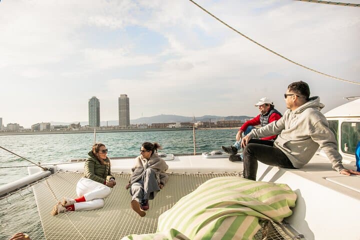 Barcelona: Premium Private Wine Tasting & Tapas in a Catamaran