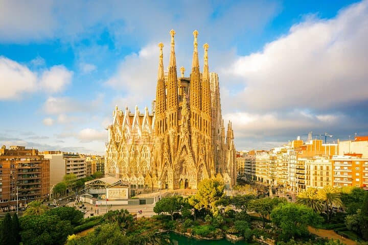 An icon of Barcelona, the Sagrada Família’s intricate façade and towering spires rise toward the heavens—a timeless masterpiece still in the making.