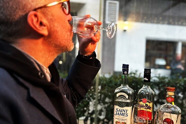 Tasting a rum expression.