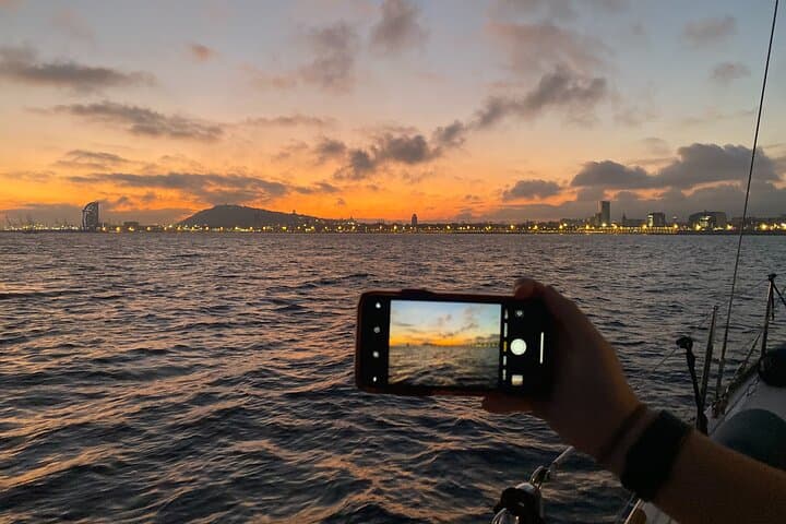 Barcelona Sunset Private Sailing with Live Saxophone and Open bar