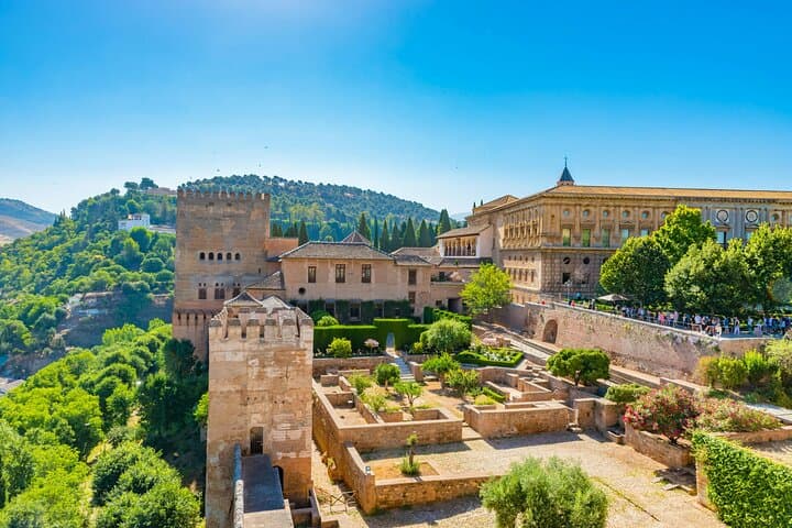 The Generalife gardens, an oasis of tranquility with lush greenery and refreshing fountains.