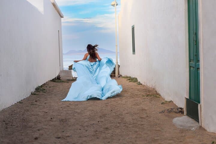 Private Flying Dress Photoshoot in Lanzarote