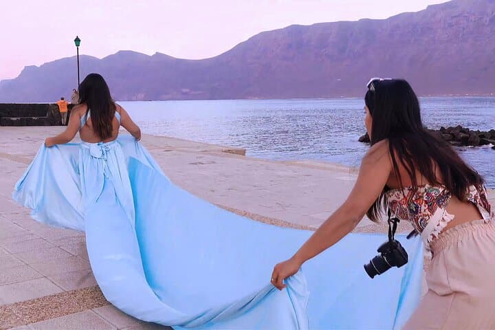 Private Flying Dress Photoshoot in Lanzarote