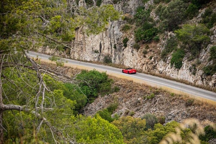 3 Hour Supercar Road Route to Montserrat from Barcelona