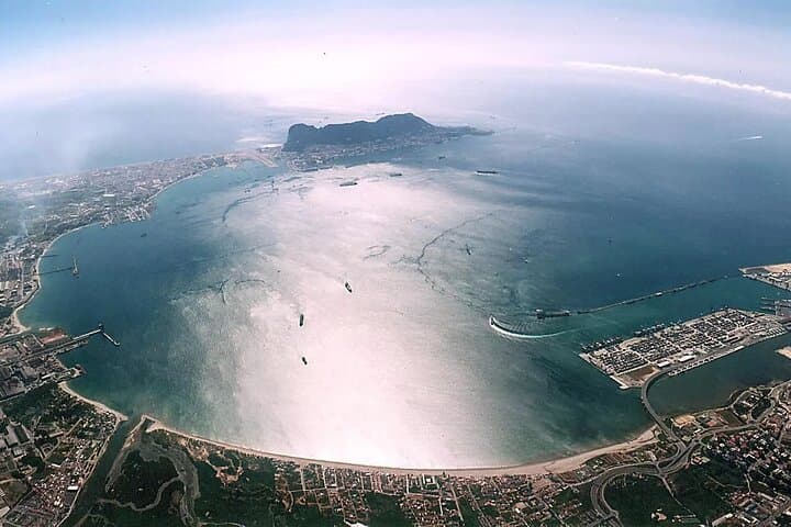 Bay of Algecirás bird's eye view