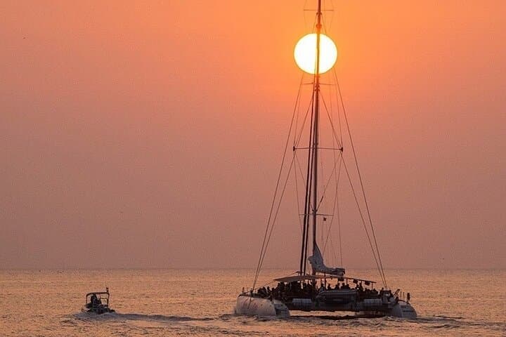 Sunset from LLoret de Mar with DJ and drinks