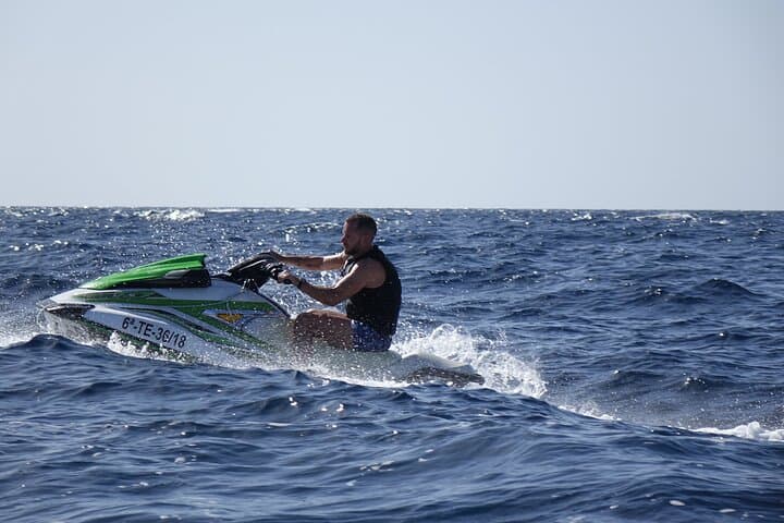 1 Person Turbo Jet Ski ride in Tenerife South with Pick Up