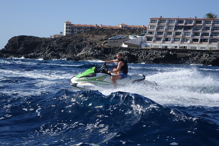 1 Person Turbo Jet Ski ride in Tenerife South with Pick Up