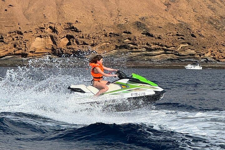 1 Person Turbo Jet Ski ride in Tenerife South with Pick Up