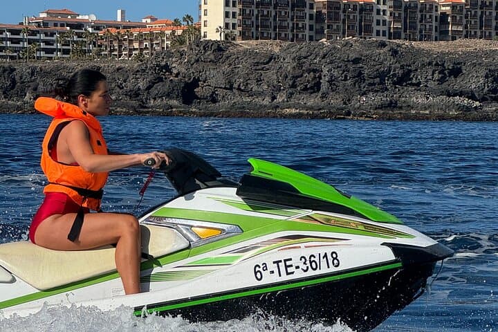 1 Person Turbo Jet Ski ride in Tenerife South with Pick Up