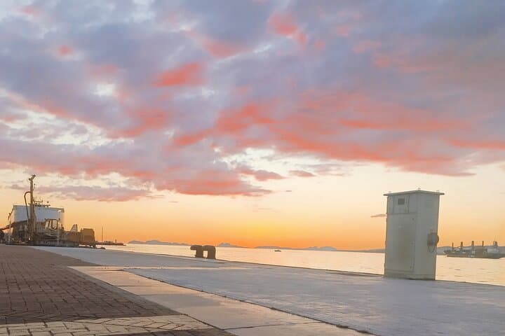 The wonderful colors of the sunset