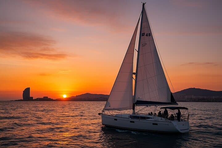 Barcelona Private Sailboat Tour with Local Drinks & Snacks